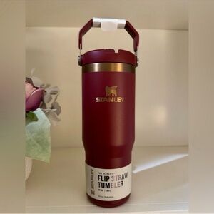 🎉LAST CHANCE🎉Stanley‎ Iceflow FlipStraw 30 oz Tumbler Glided Pomegranate